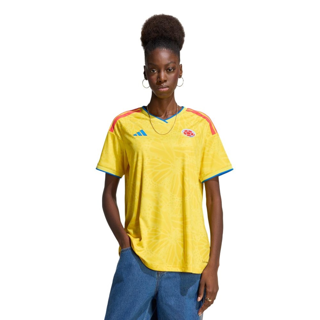 Camisa Seleção da Colômbia I 26/27 adidas Feminina