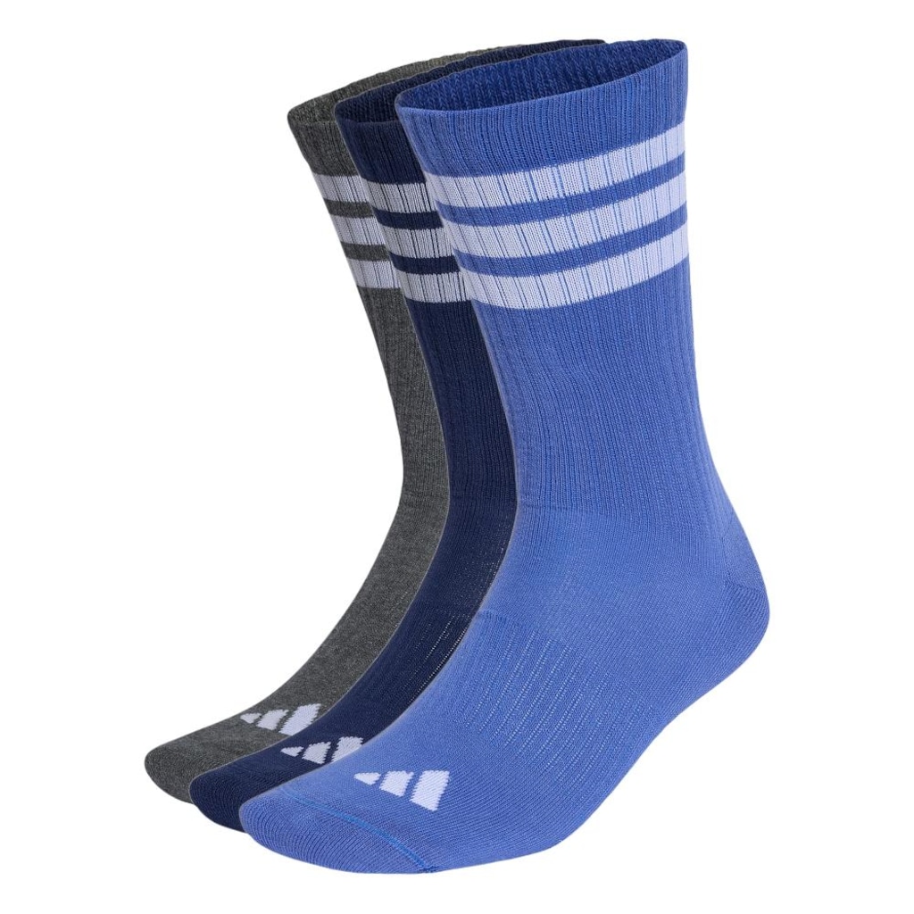 Meia adidas Três Listras Sportswear com Amortecimento Unissex - 3 Pares