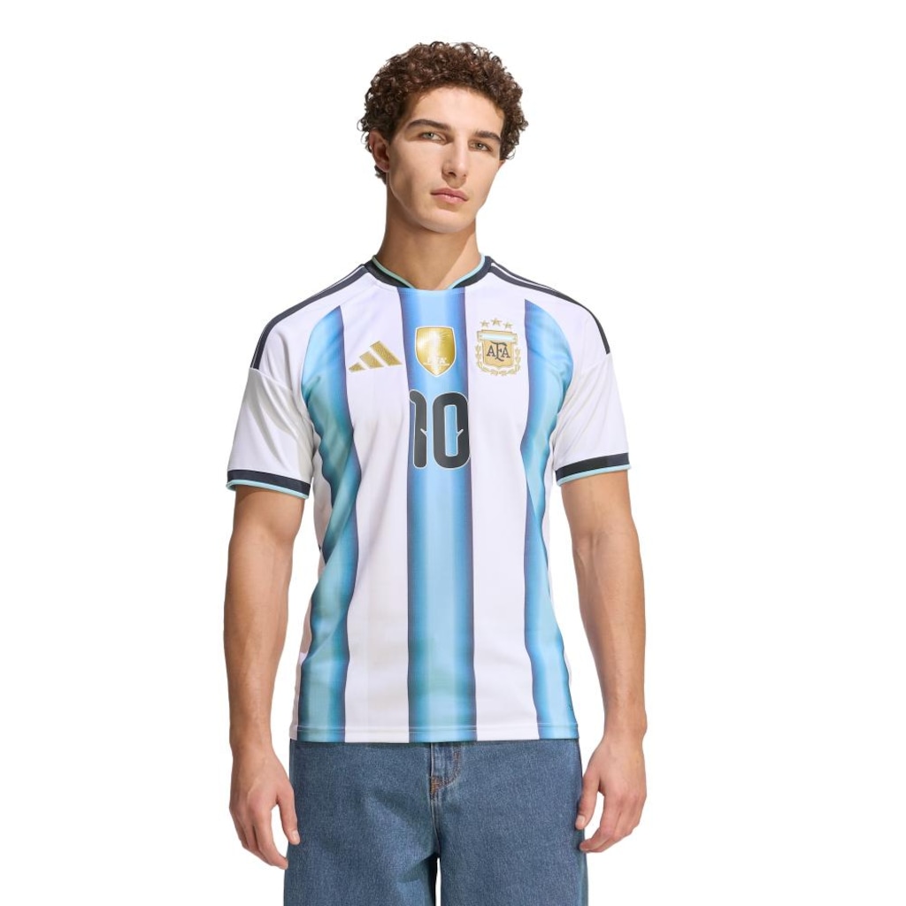 Camisa Argentina I Messi Torcedor adidas Masculina