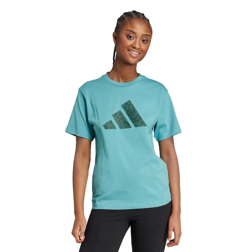 Camiseta adidas Animal Print Feminina