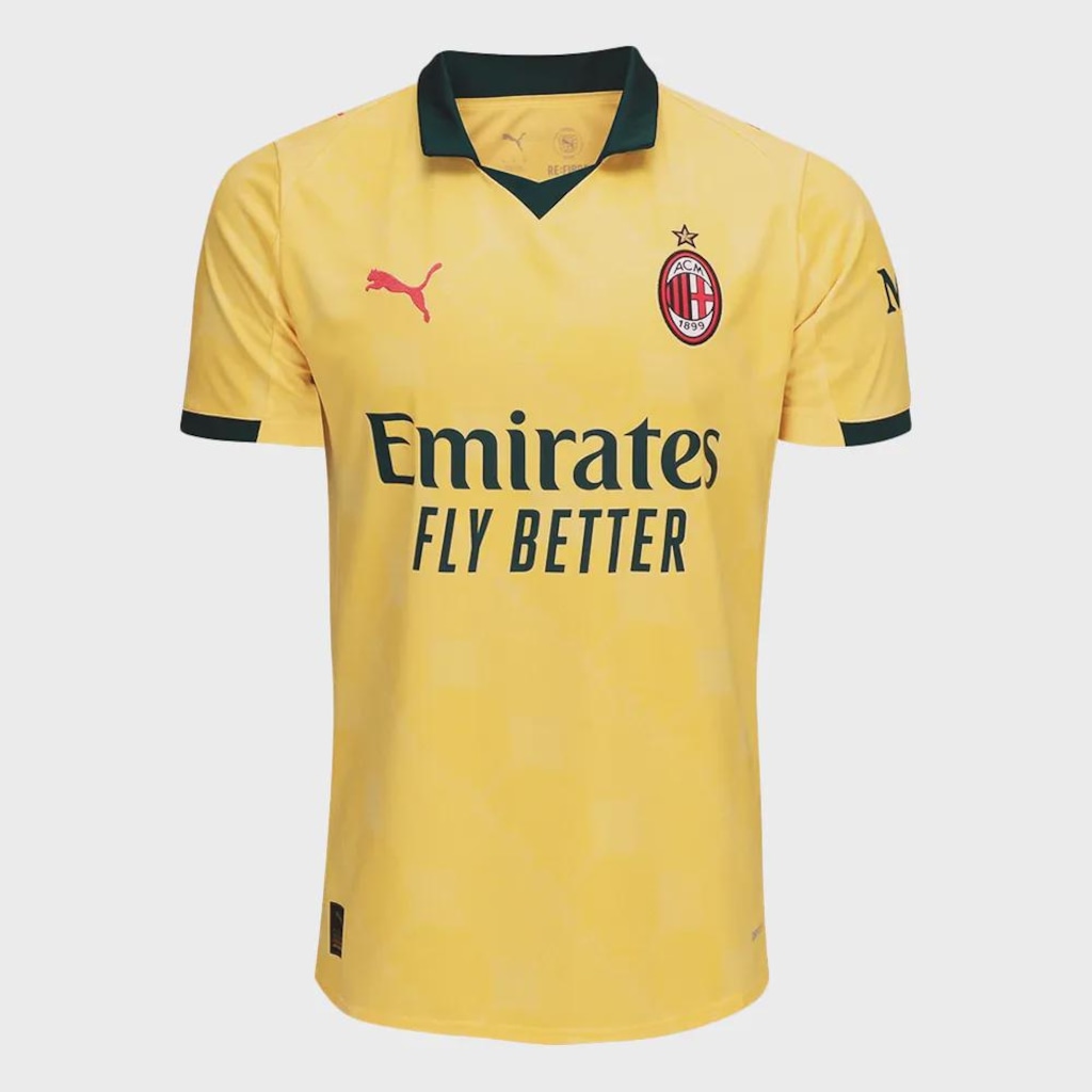CAMISA A.C MILAN III 25/26 MASCULINA PUMA - TORCEDOR