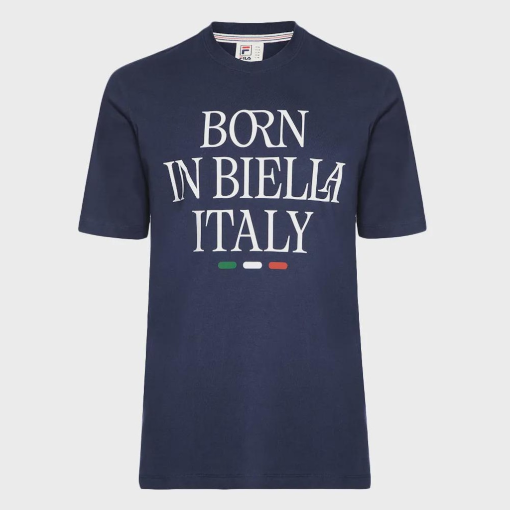 CAMISETA FILA COMFORT BORN IN BIELLA LETTER MASCULINA