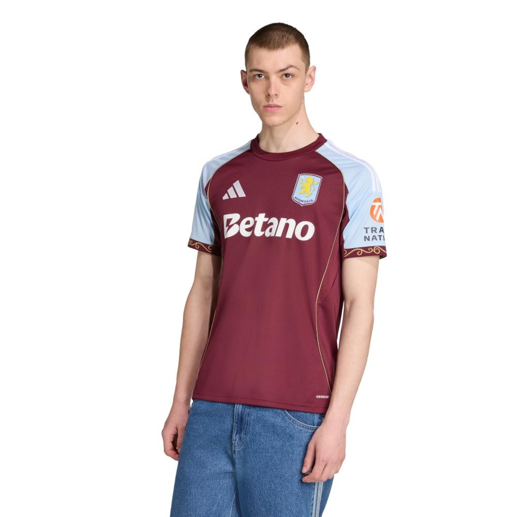 Camisa Aston Villa FC I 25/26 adidas Masculina - Foto 1