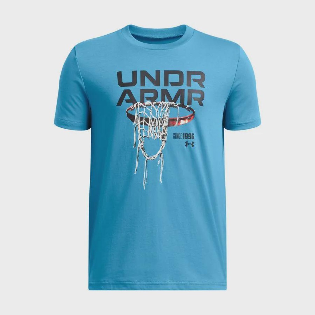 Camiseta de Basquete Under Armour Hoops Net Infantil
