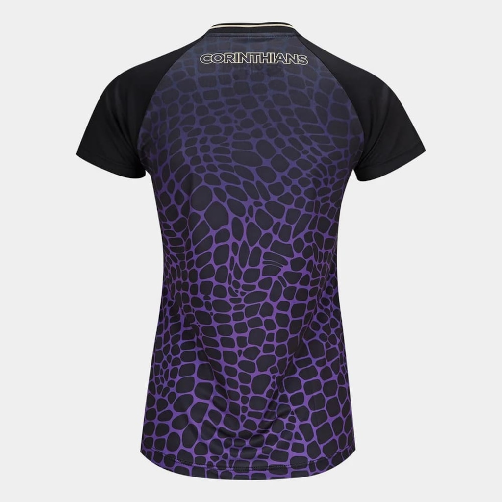 Imagem 2 do produto Camiseta Corinthians Coimbra Raglan Gola V Feminina