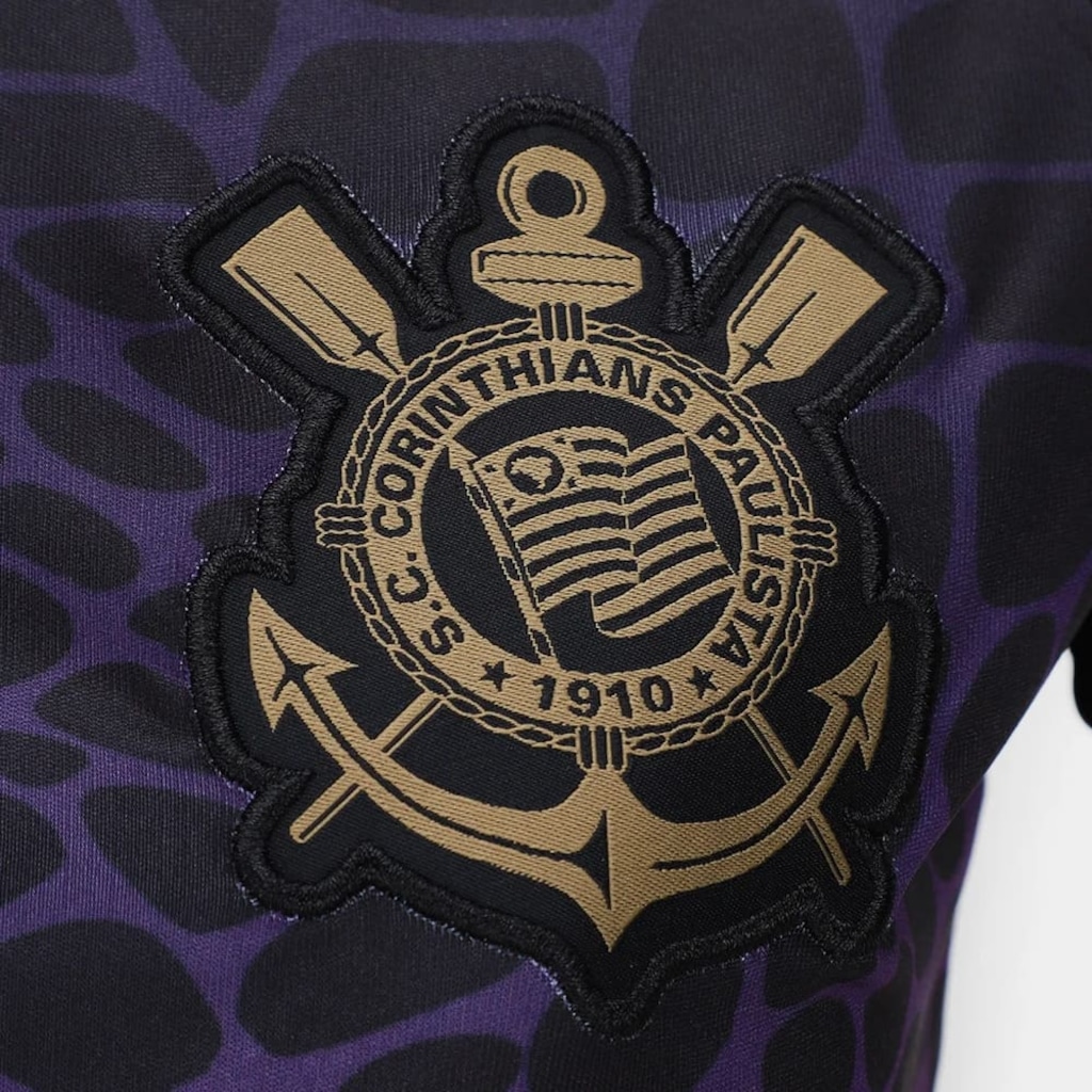 Imagem 3 do produto Camiseta Corinthians Coimbra Raglan Gola V Feminina