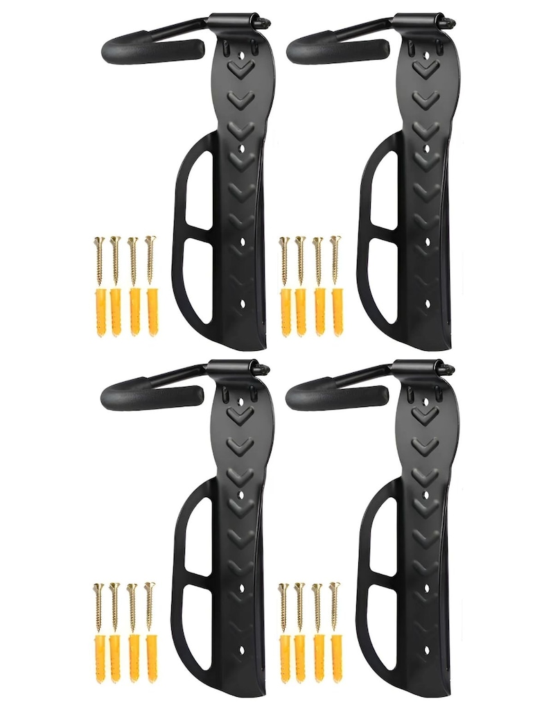 4x Suporte parede bicicleta vertical Absolute gancho fixo