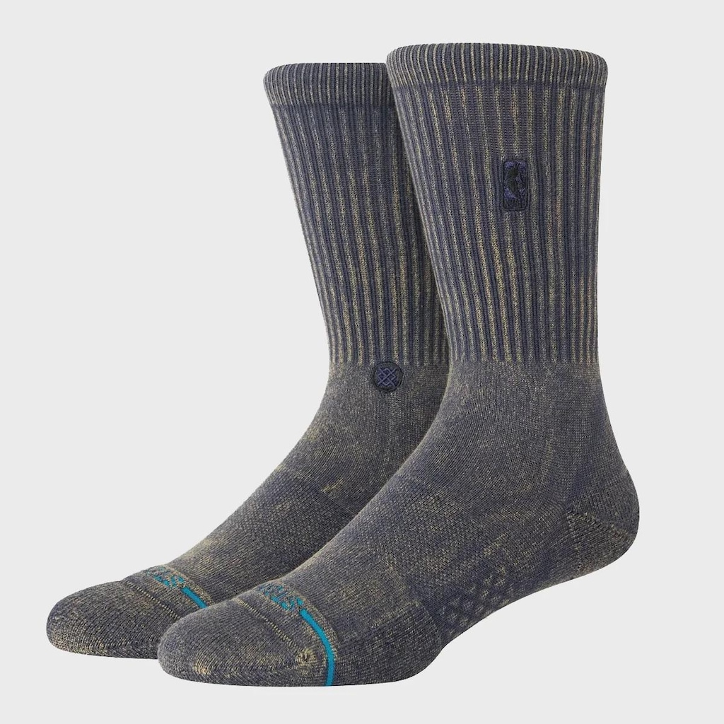 Meia Stance NBA Logoman Wash Navy Masculina
