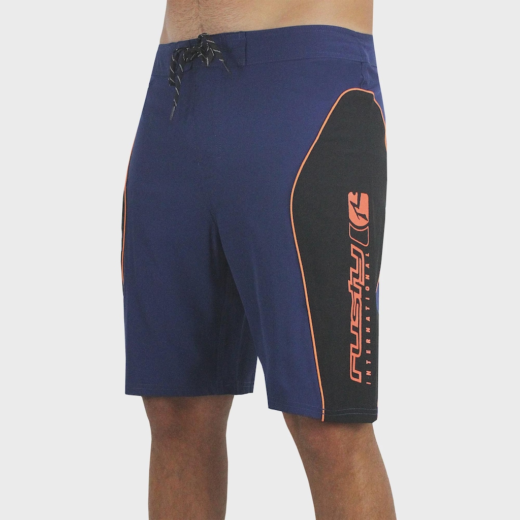 Bermuda Rusty Piping Spice Navy Masculina