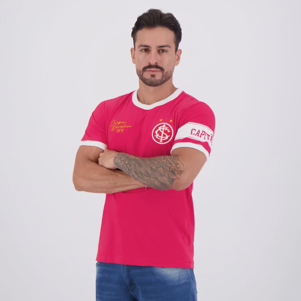 Imagem 3 do produto Camisa Do Internacional Retrô 1979 Capitão - FutFanatics - Masculina