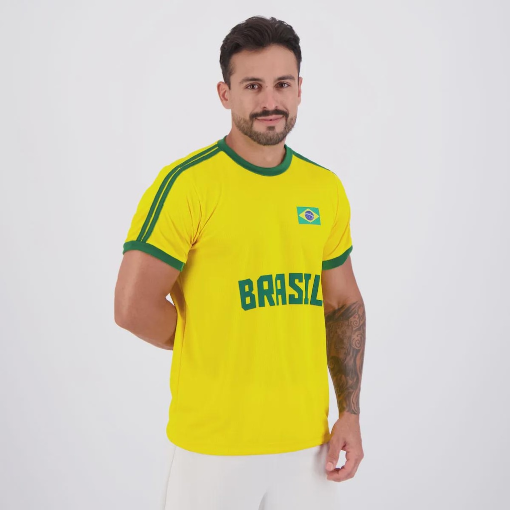 Imagem 2 do produto Camisa Brasil Dry Basic Masculina