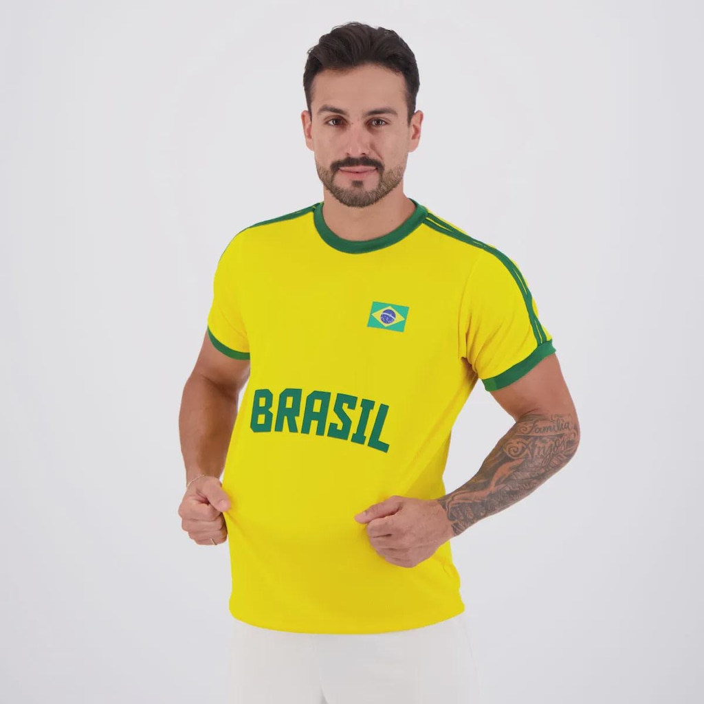 Imagem 3 do produto Camisa Brasil Dry Basic Masculina