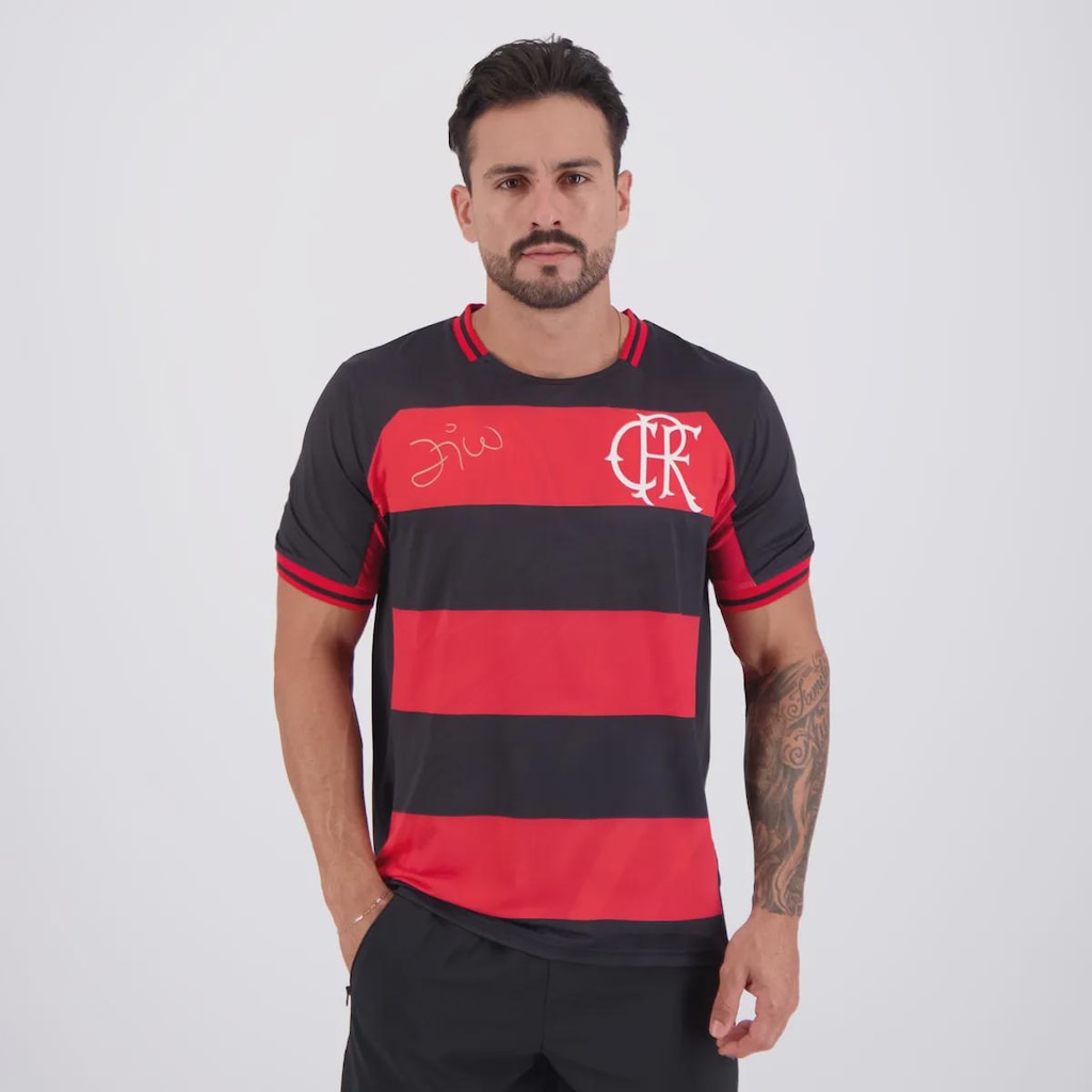 Camisa Do Flamengo Bench Raglan Masculina