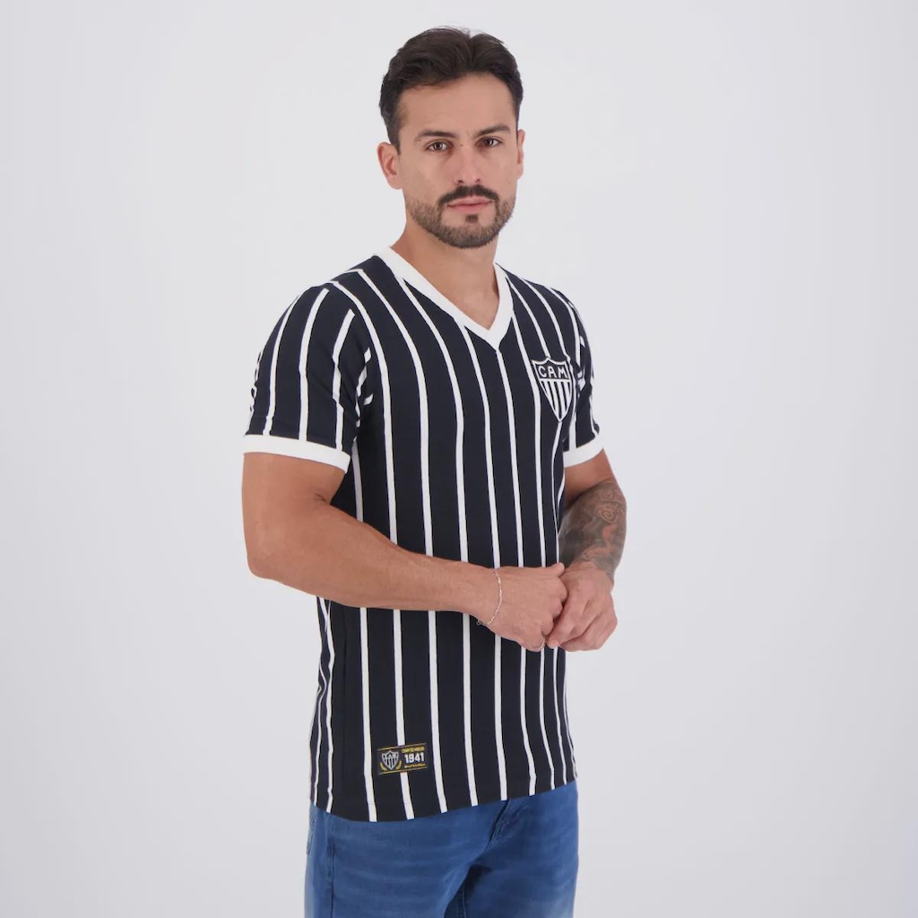 Imagem 2 do produto Camisa Do Atlético Mineiro Retrô 1941 - FutFanatics - Masculina