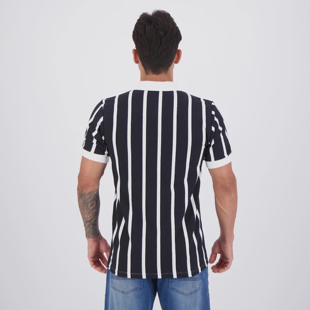 Imagem 4 do produto Camisa Do Atlético Mineiro Retrô 1924 Cordinha - FutFanatics - Masculina
