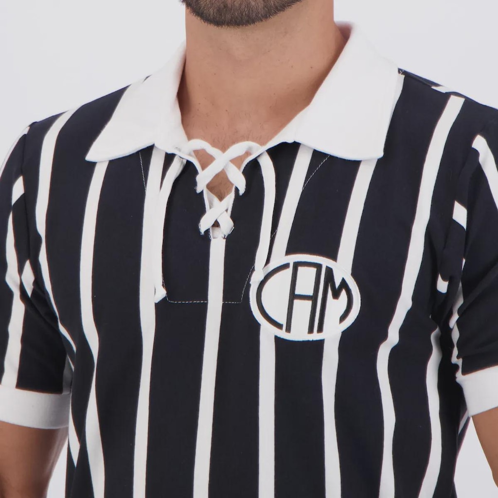 Imagem 5 do produto Camisa Do Atlético Mineiro Retrô 1924 Cordinha - FutFanatics - Masculina