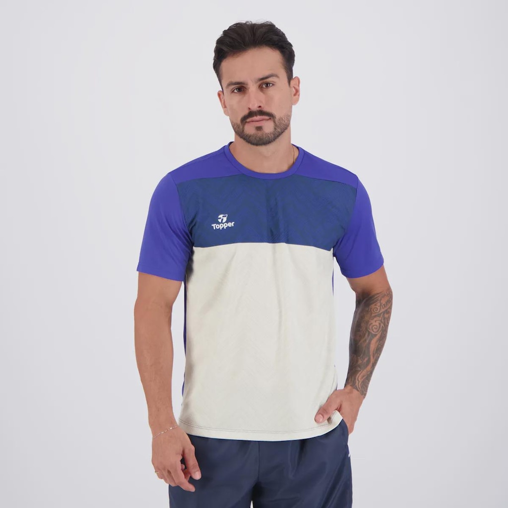Camiseta Topper Color Block Masculina