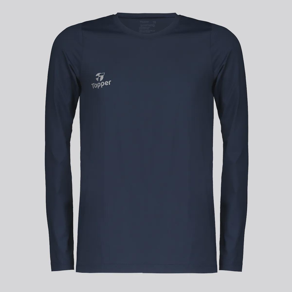 Camiseta Térmica Topper Classic UV50 Manga Longa Infantil