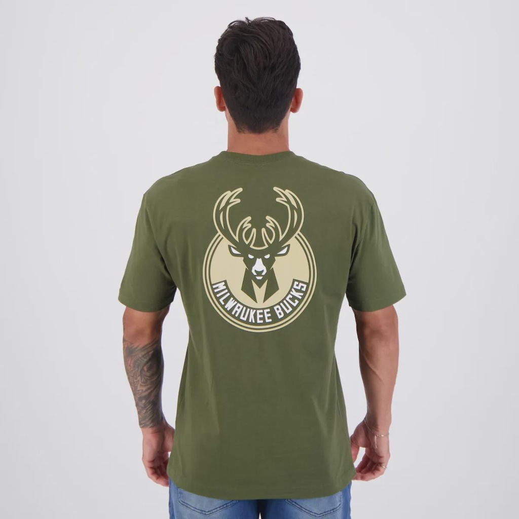 Imagem 4 do produto Camiseta New Era NBA Milwaukee Bucks Core Masculina
