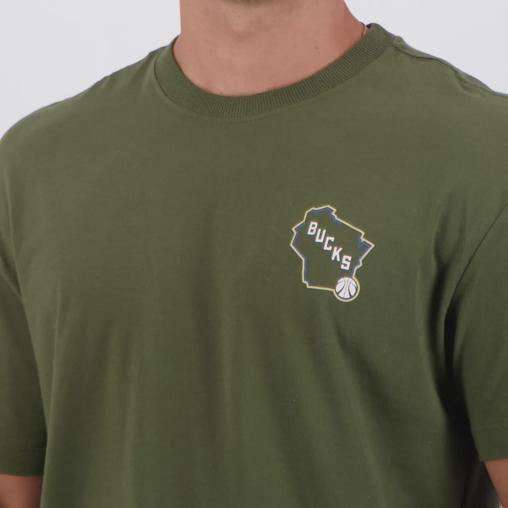 Imagem 5 do produto Camiseta New Era NBA Milwaukee Bucks Core Masculina