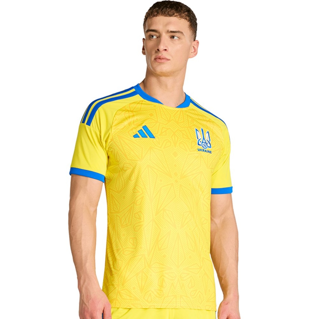 Camiseta Ucrânia I 26/27 Torcedor adidas Masculina