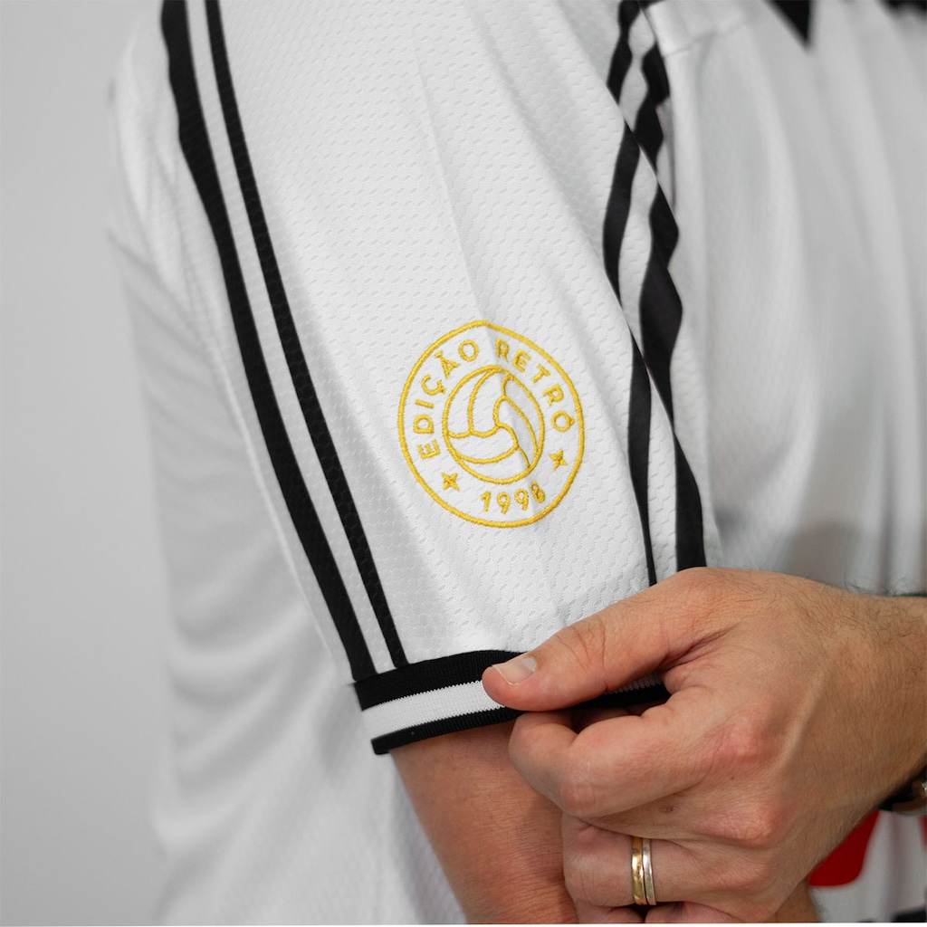 Imagem 5 do produto Camisa Corinthians Polo Retrô 1998 Bi Campeão Brasileiro Coimbra Masculina