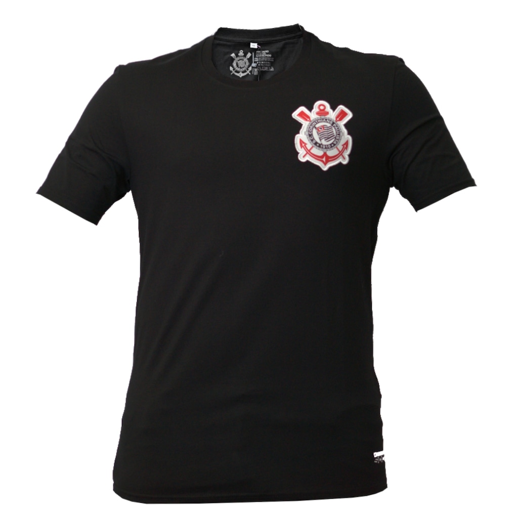 Imagem 5 do produto Kit 3 Camisetas Corinthians Algodão Bordado Coimbra - Masculina
