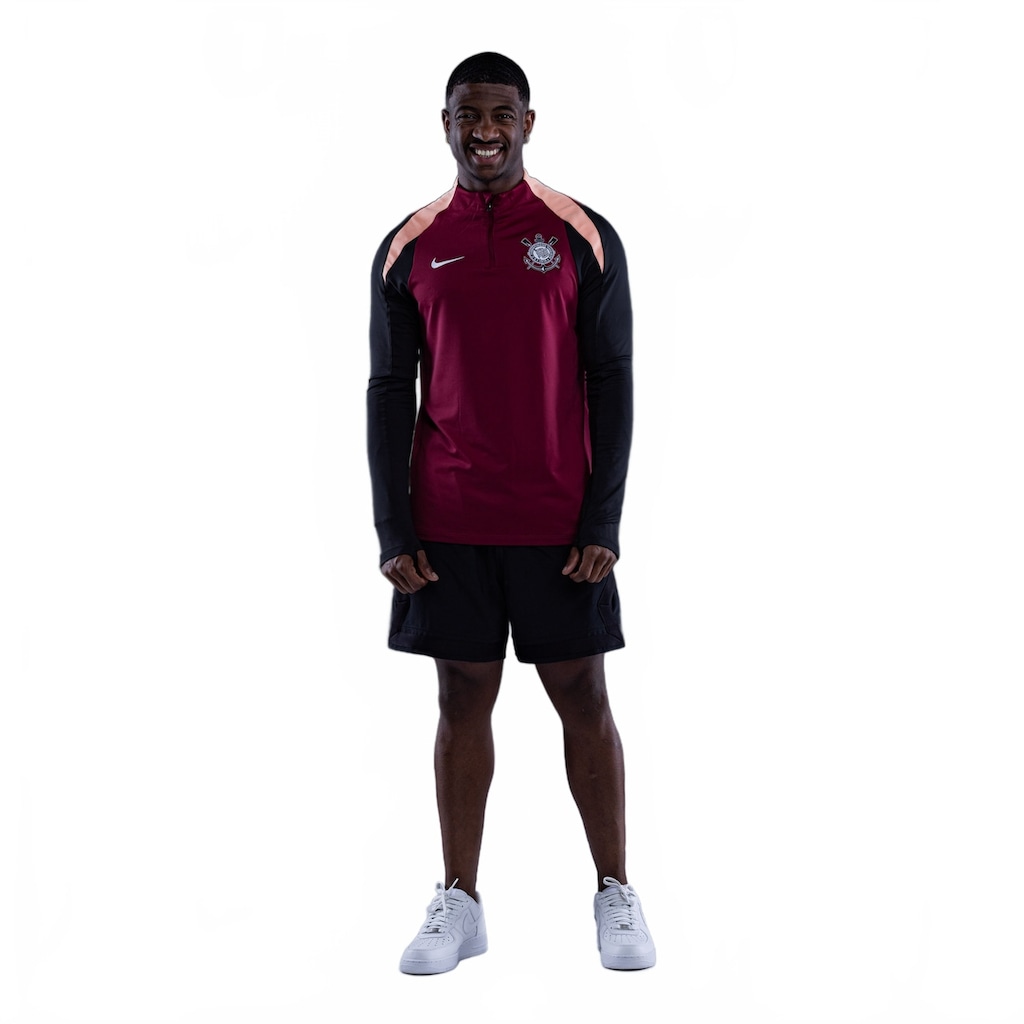 Camisa Corinthians ML Nike Strike 2026 Treino Masculina