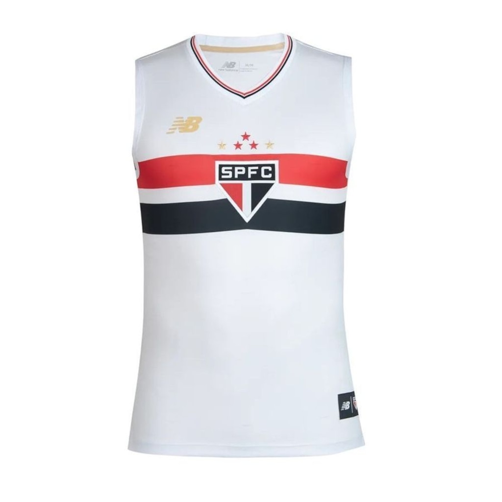 Camiseta Regata New Balance São Paulo Home 2025/26 Torcedor Masculina
