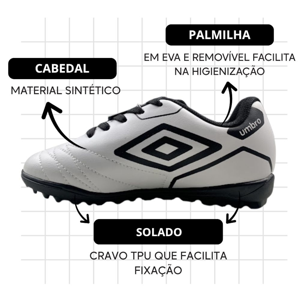 Imagem 3 do produto Chuteira Society Infantil Umbro Manchester Jr