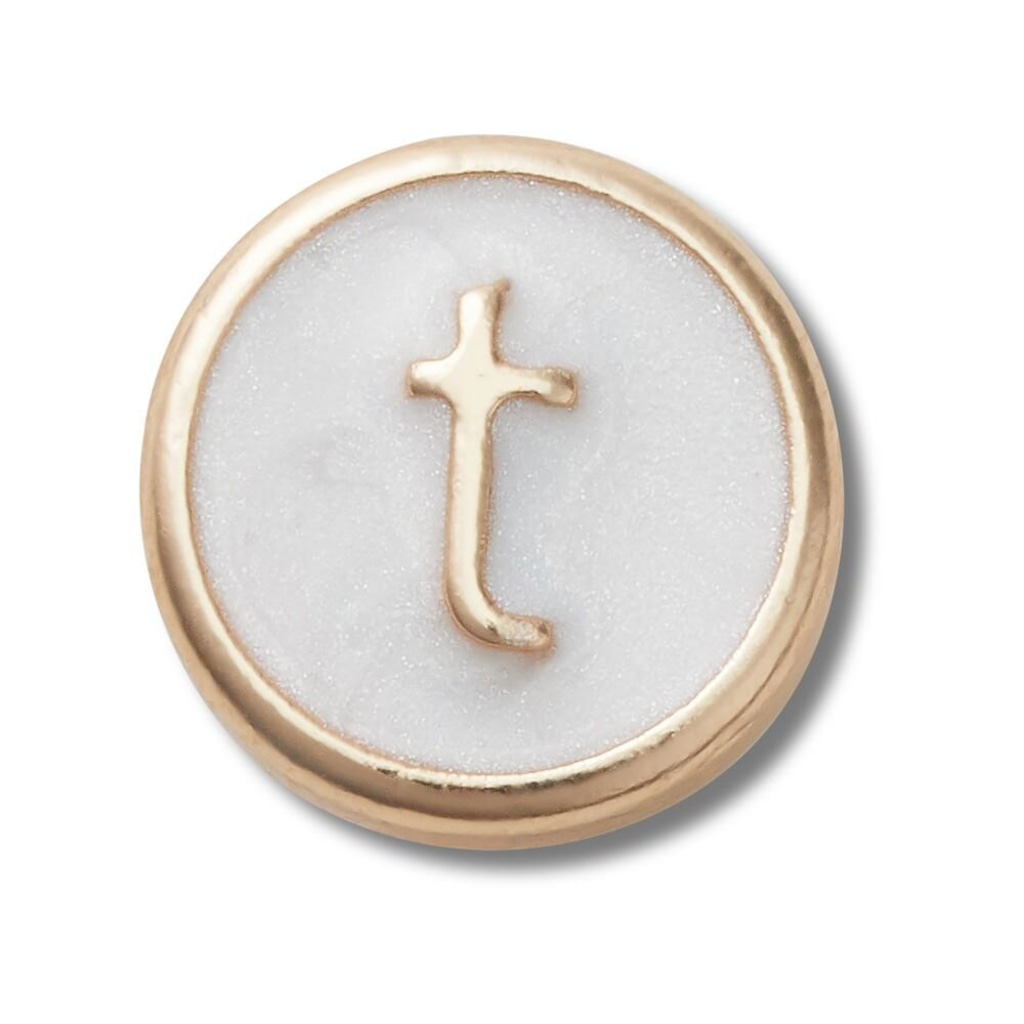 Jibbitz Crocs Letra T Perolizada