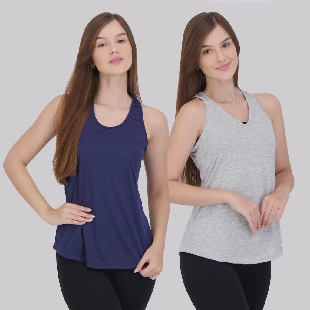 Camiseta Regata Area Bio Serena - 2 unidades - Feminina