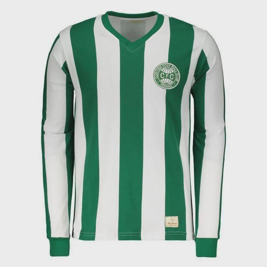 Camisa Do Coritiba Retrô 1985 Manga Longa Masculina