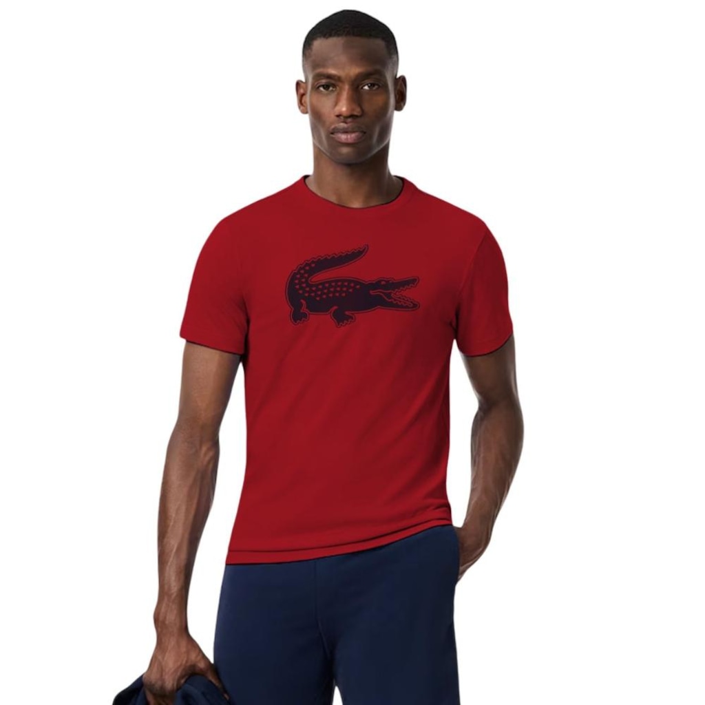 Camiseta Lacoste Esportiva Ultra Dry Vermelha
