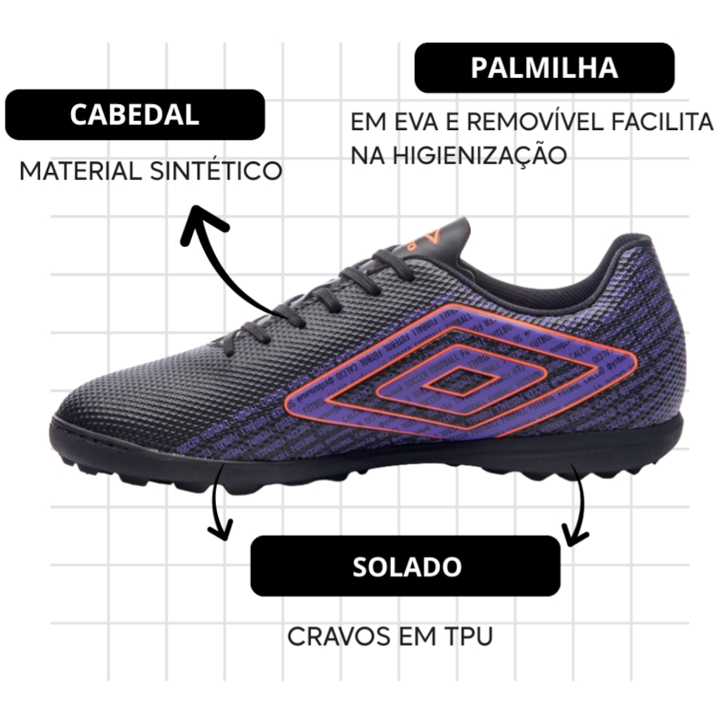 Imagem 3 do produto Chuteira Society Adulto Umbro Football