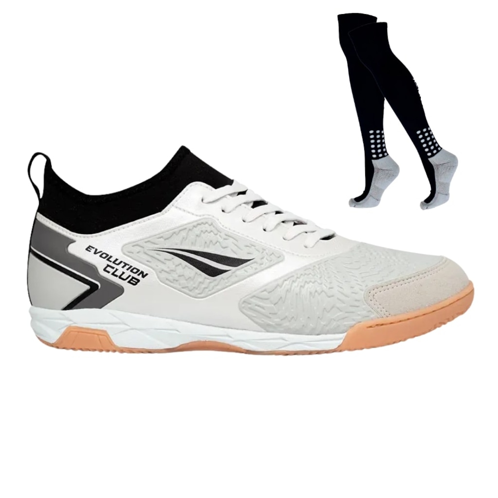 Kit Chuteira Futsal Adulto Penalty Evolution Club Y-1 e Meião