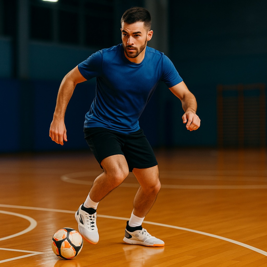 Imagem 2 do produto Kit Chuteira Futsal Adulto Penalty Evolution Club Y-1 e Meião