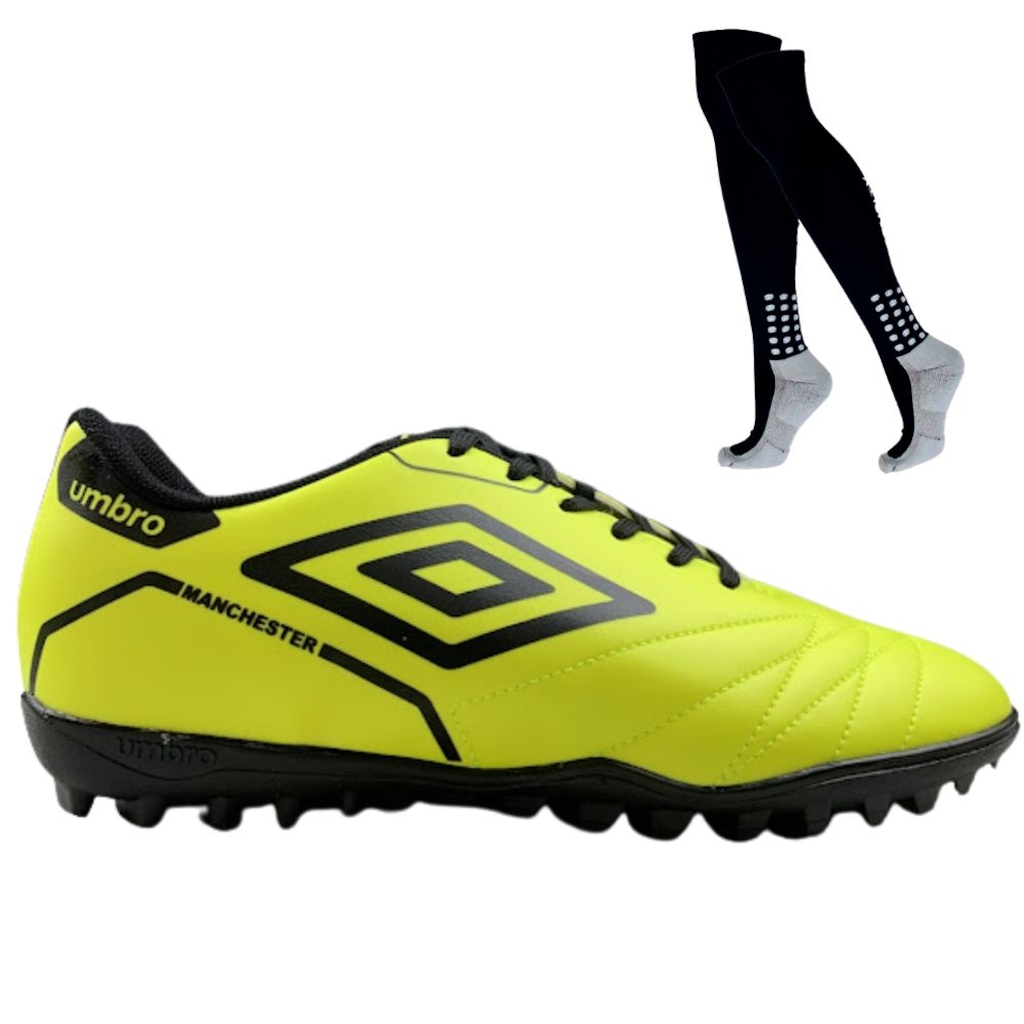 Kit Chuteira Society Adulto Umbro Manchester e Meião