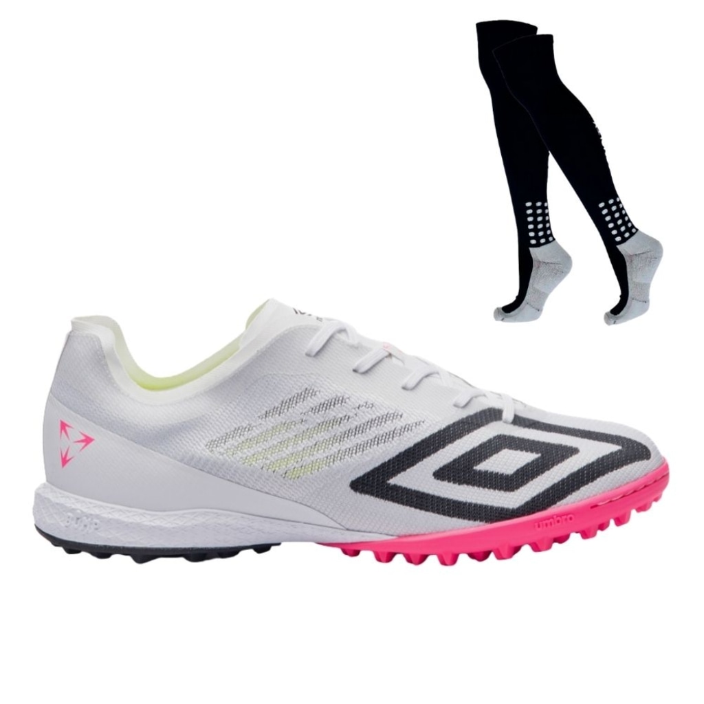Kit Chuteira Society Umbro Velocita Premier + Meião - Adulto