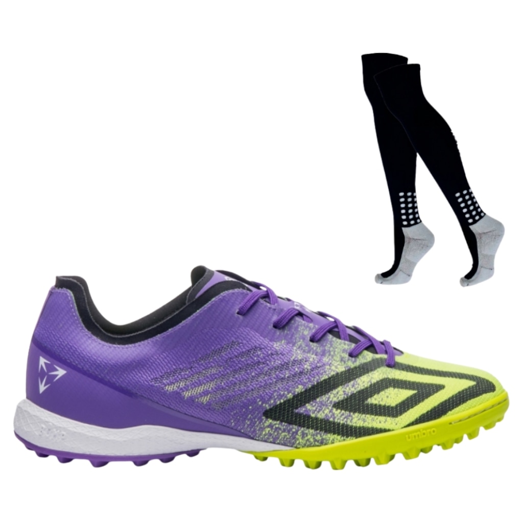 Kit Chuteira Society Umbro Velocita Premier + Meião - Adulto