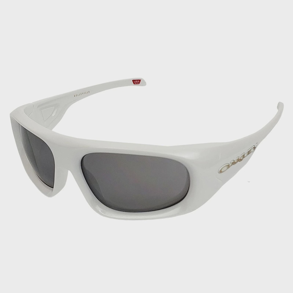 Óculos de Sol Oakley Belleville Pearl White Prizm Black - Masculino