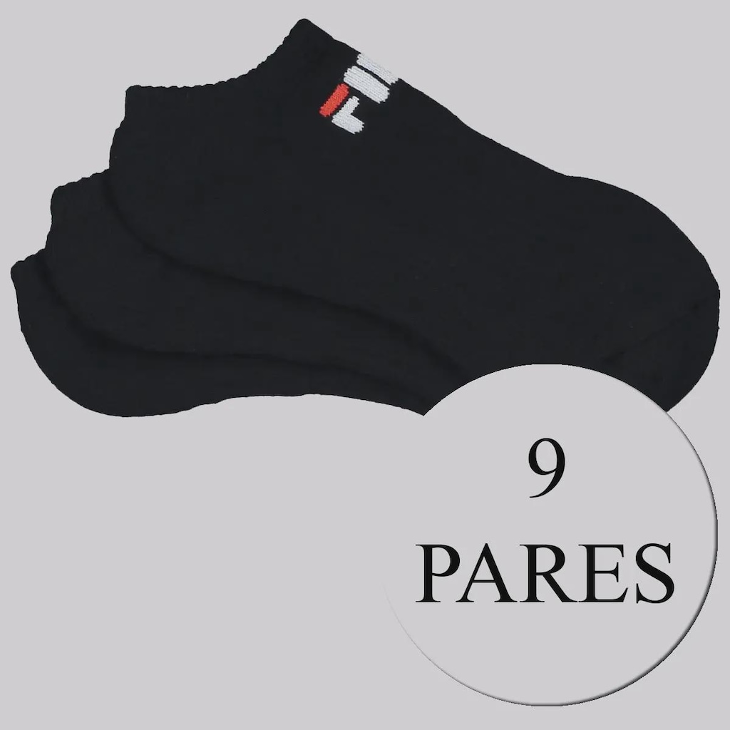 Kit Meia Fila 9 Pares Cano Curto Unissex