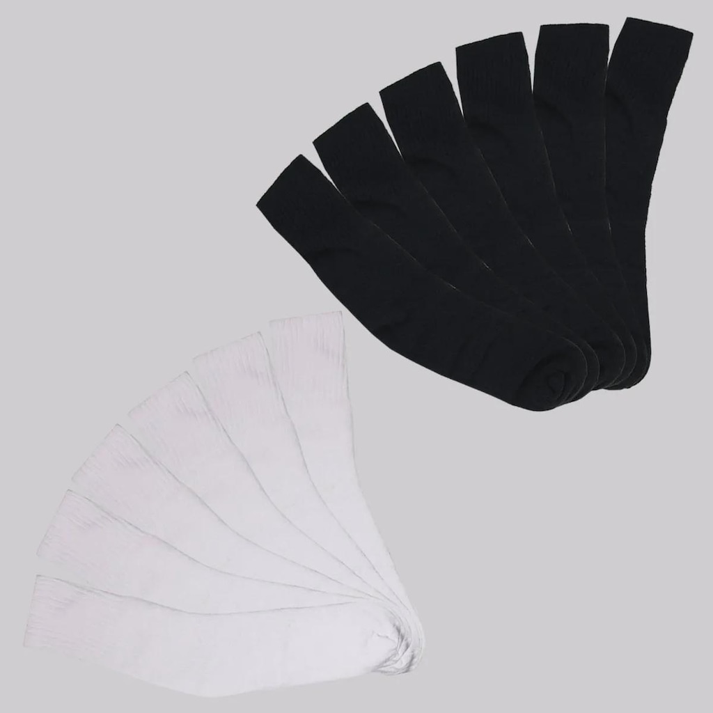 Kit de 12 Meias Selene Cano Médio Unissex