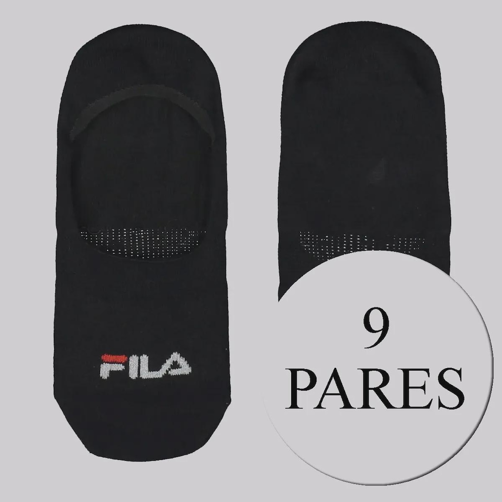 Kit Meia Fila 9 pares Cano Invisível Unissex