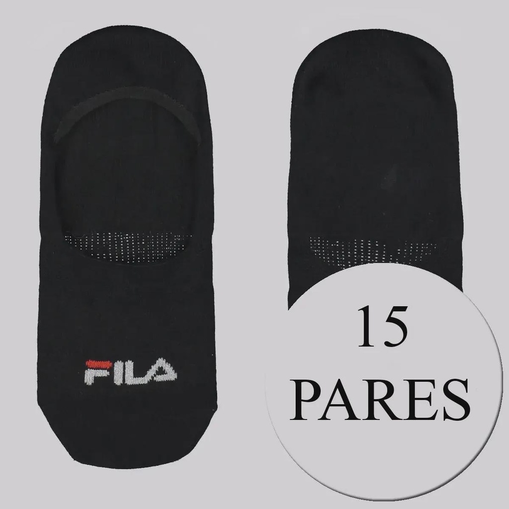 Kit Meia Fila 15 Pares Cano Invisível Unissex