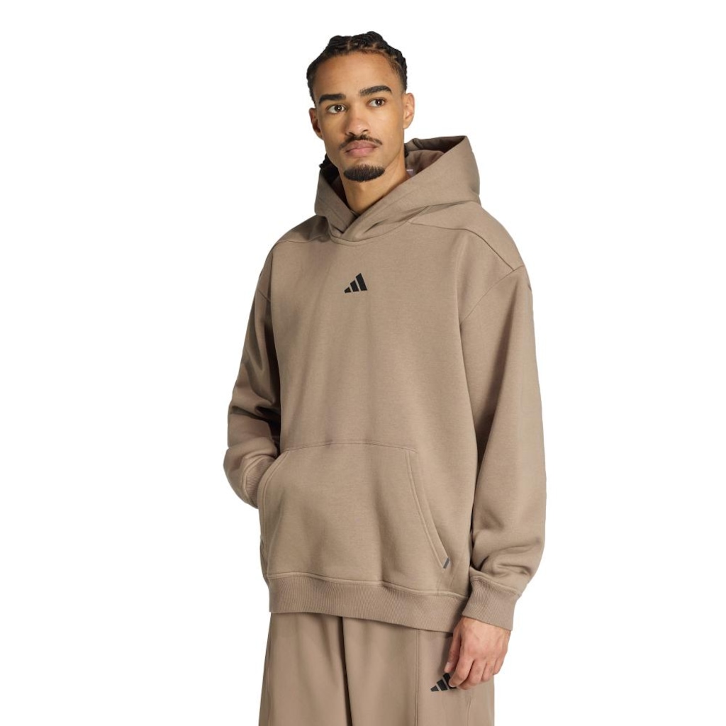Blusão de Moletom com capuz Power Oversized Adidas Masculino