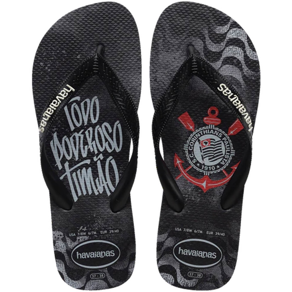Chinelo Havaianas Top Times Corinthians