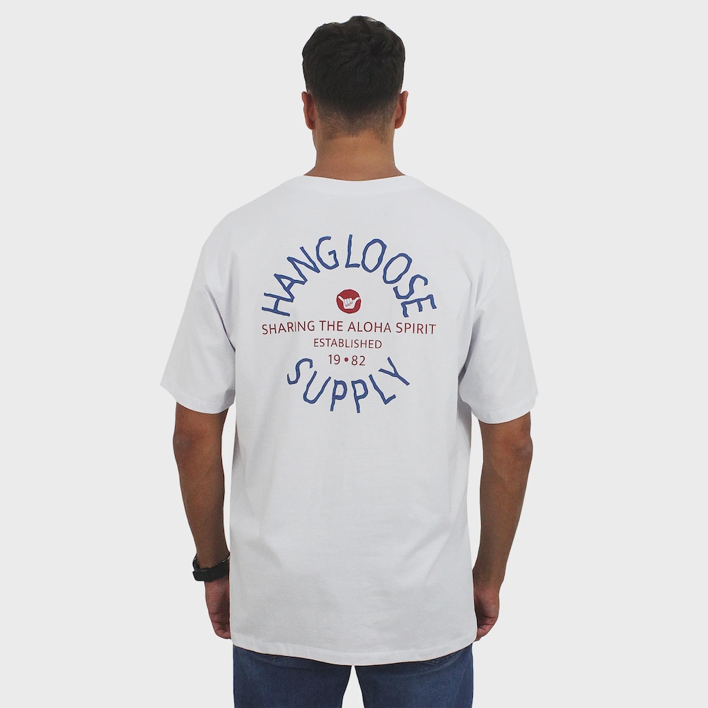 Camiseta Extra Grande Hang Loose Aloha Masculina