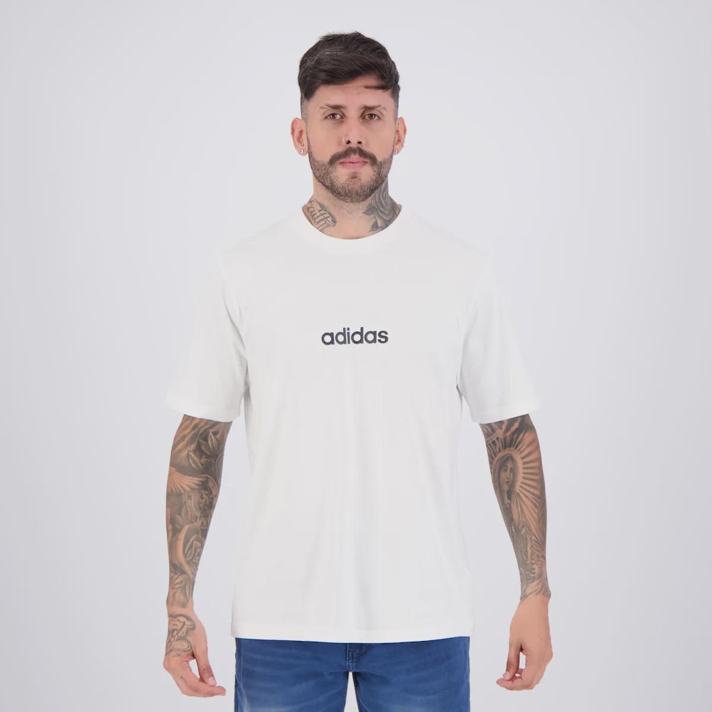 Camiseta adidas Letter Logo Linear Masculina