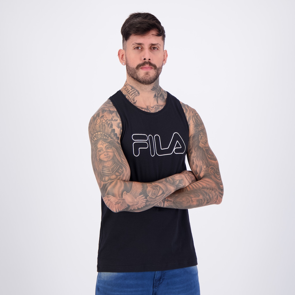Imagem 2 do produto Regata Fila Letter Outline Logo Masculina